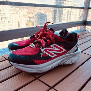 NEW LIMITED EDITION New Balance X Ganni Fresh Foam Trainer Red and Black Sneaker